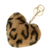 Keychain - Leopard Heart Plush