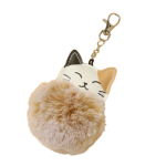 Keychain - Cat Pom Pom Dual Color