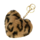 Keychain - Leopard Heart Plush